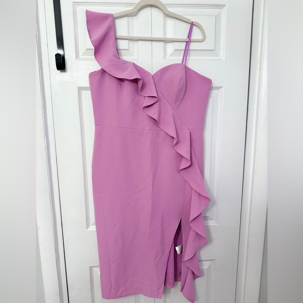 WHBM Lilac Ruffle Dress 16